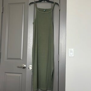 Old Navy Olive Green Maxi Dress